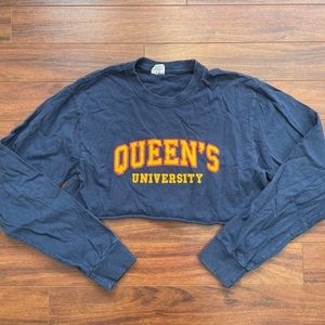 Queen’s University Cropped Long Sleeve